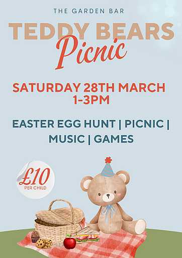 Teddy Bear picnic 28th March